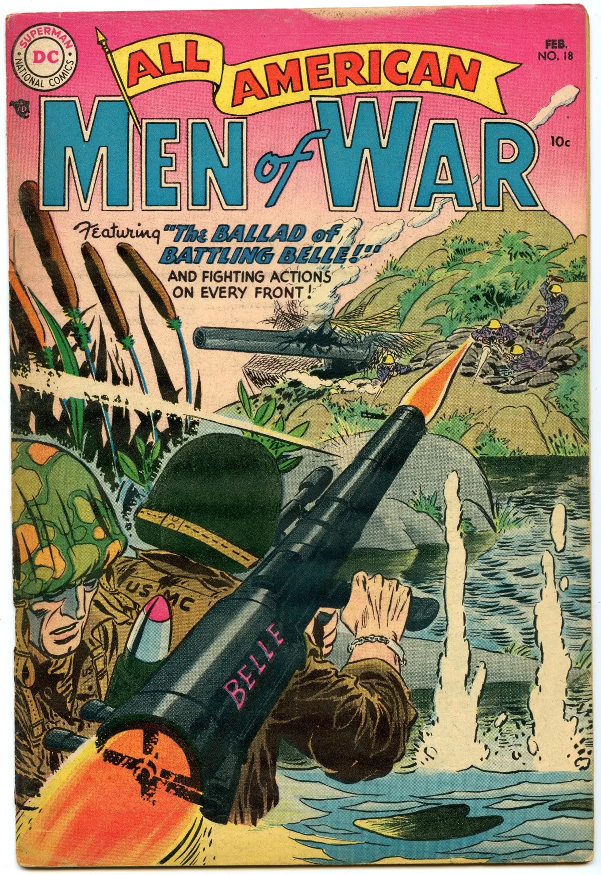 All-American Men Of War 18 (Feb 1955) Vg/Fi (5.0) 1