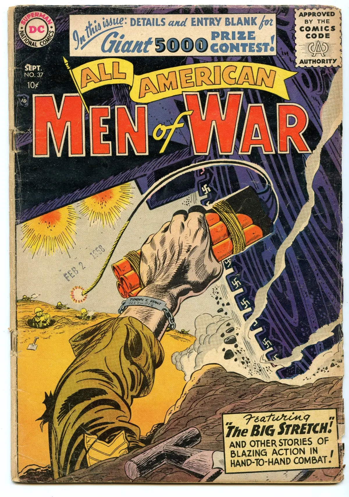 All-American Men Of War 37 (Sep 1956) Gd+ (2.5) 1