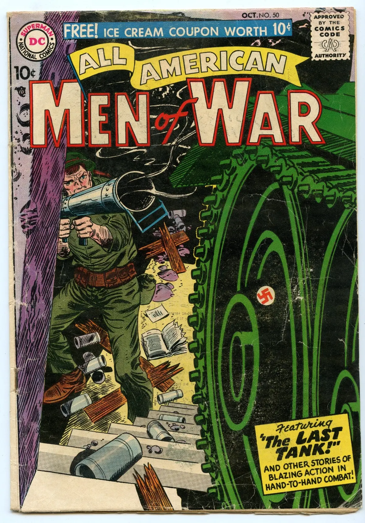 All-American Men Of War 50 (Oct 1957) Gd+ (2.5) 1