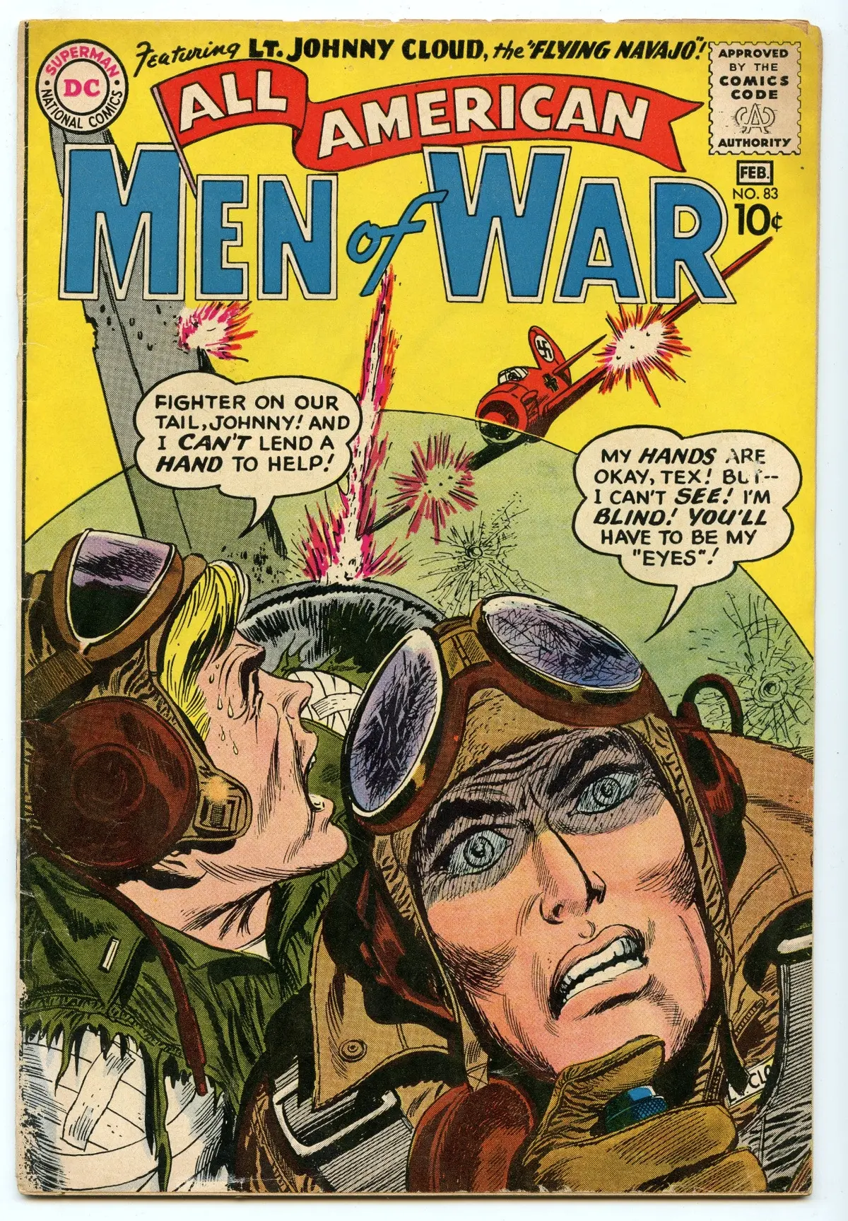 All-American Men Of War 83 (Feb 1961) Vg (4.0) - 2Nd Johnny Cloud 1