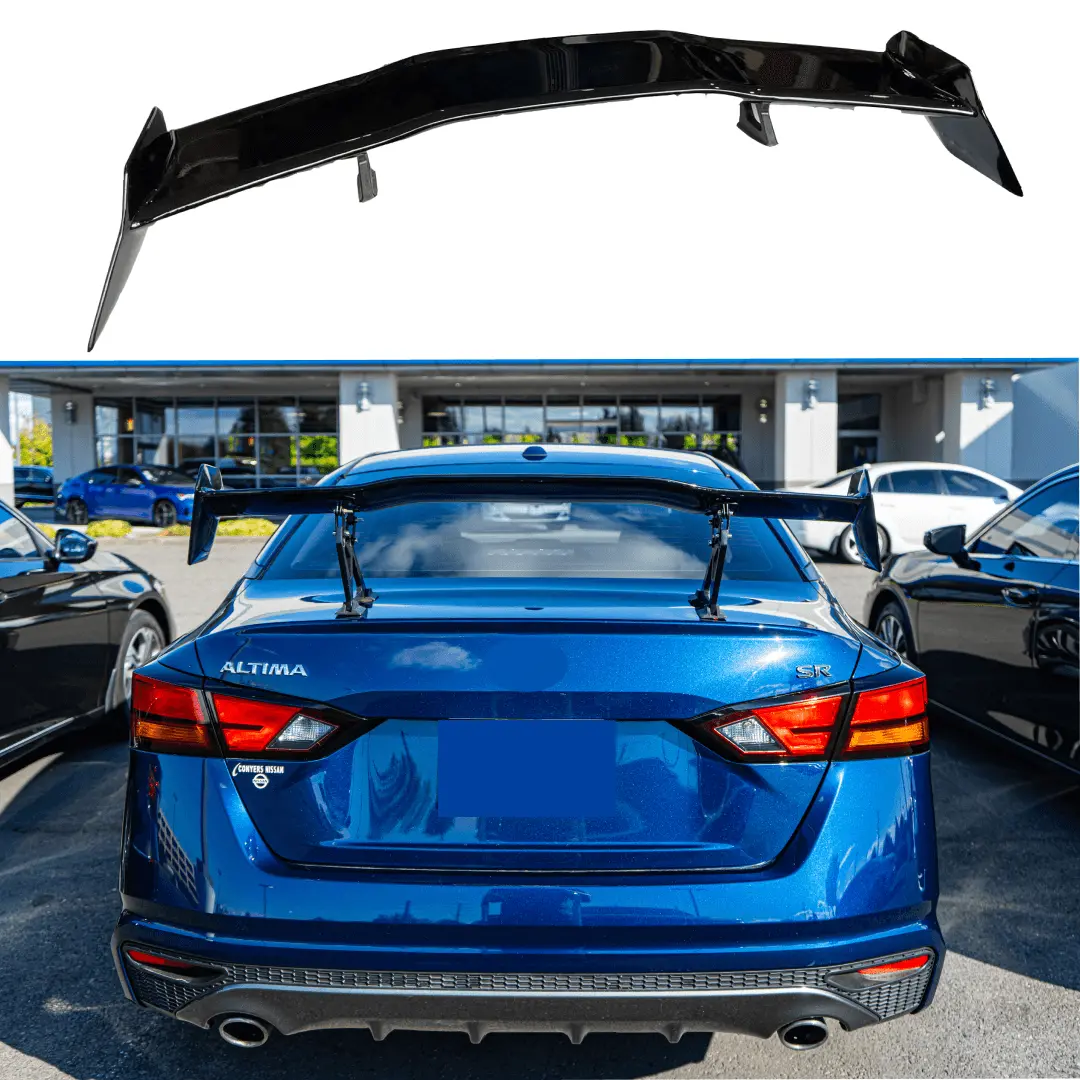 For 2002-24 Nissan Altima Jdm Gt Vip Style Glossy Black Rear Trunk Spoiler Wing 1