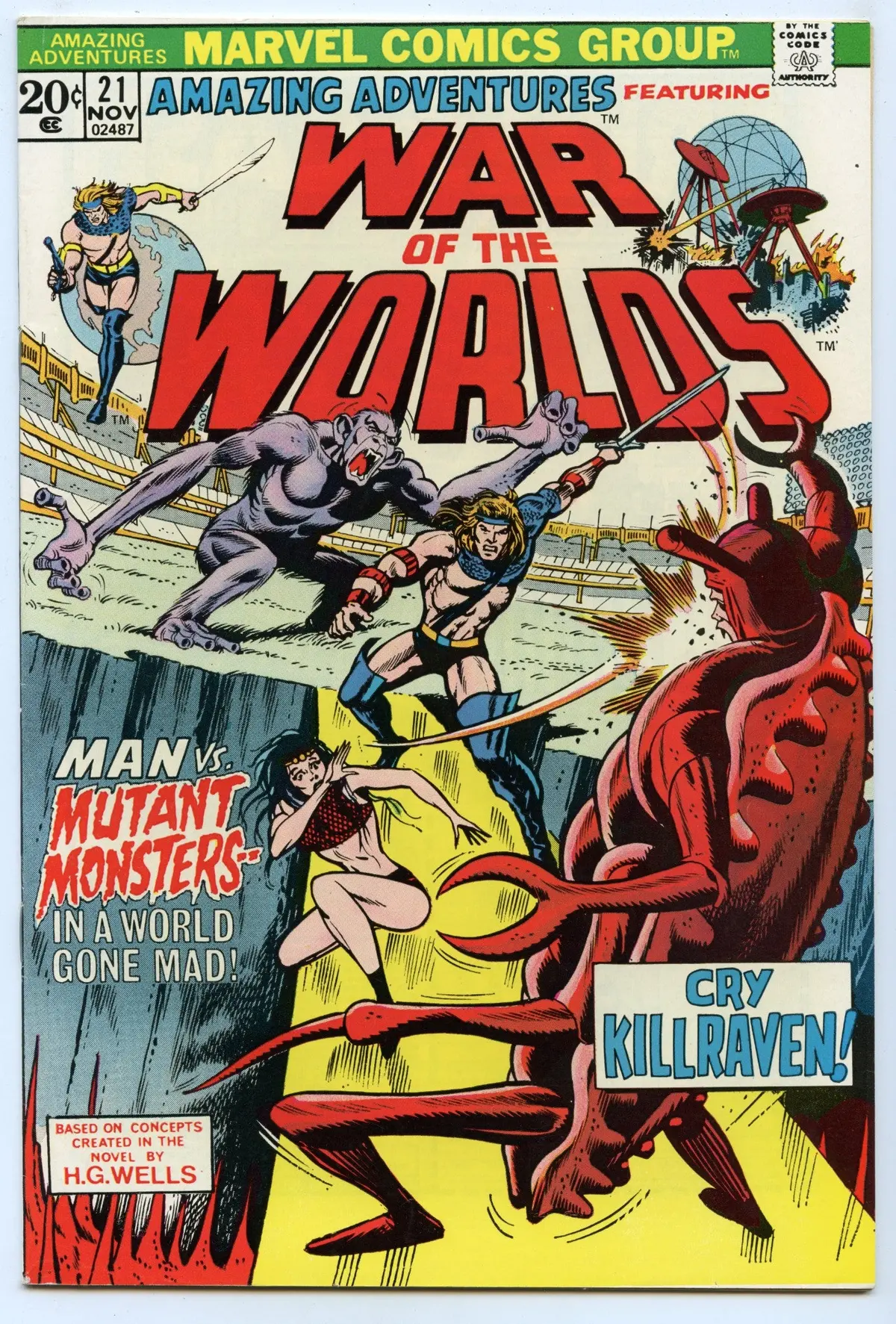 Amazing Adventures 21 (Nov 1973) Vf- (7.5) 1