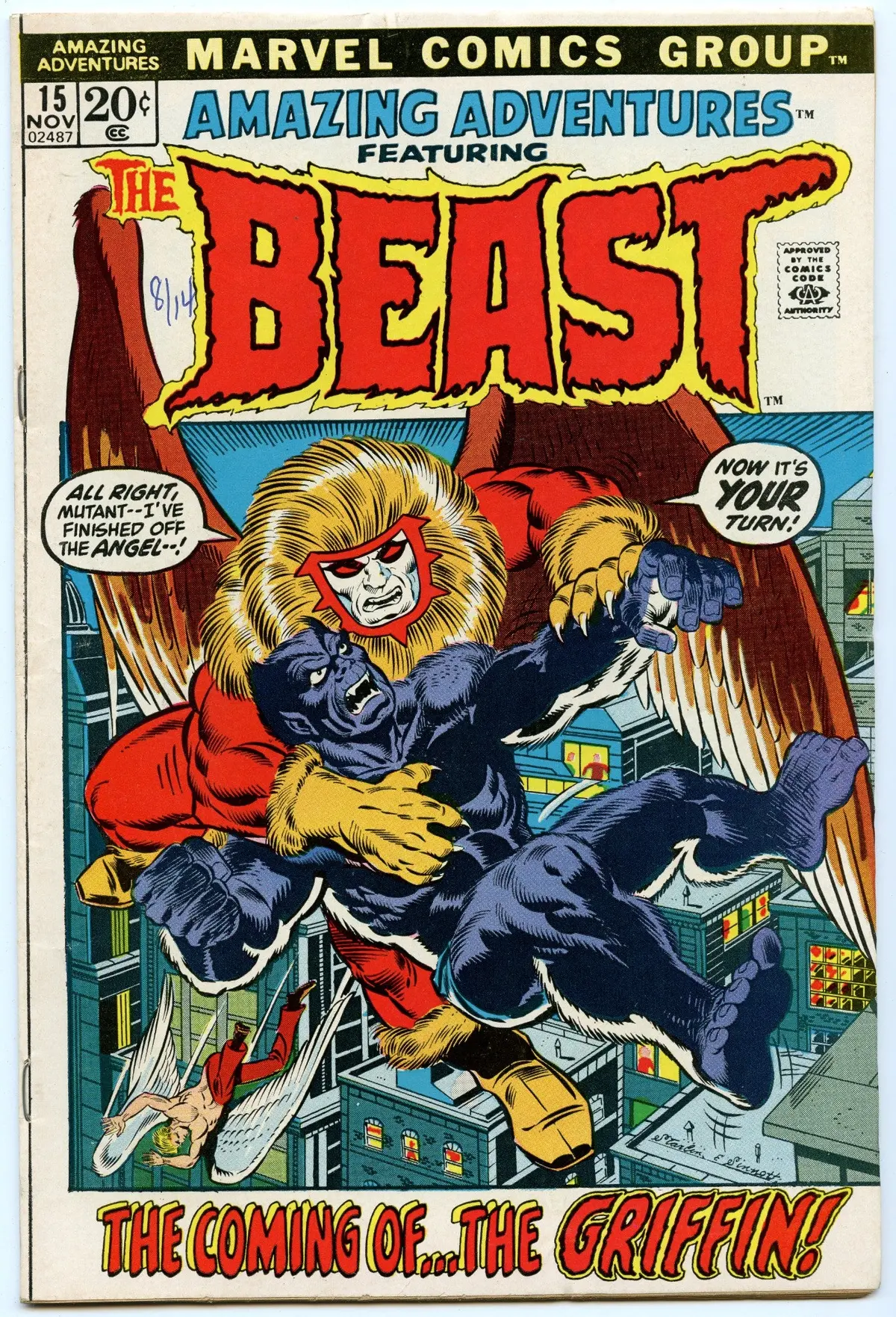Amazing Adventures 15 (Nov 1972) Vf- (7.5) 1