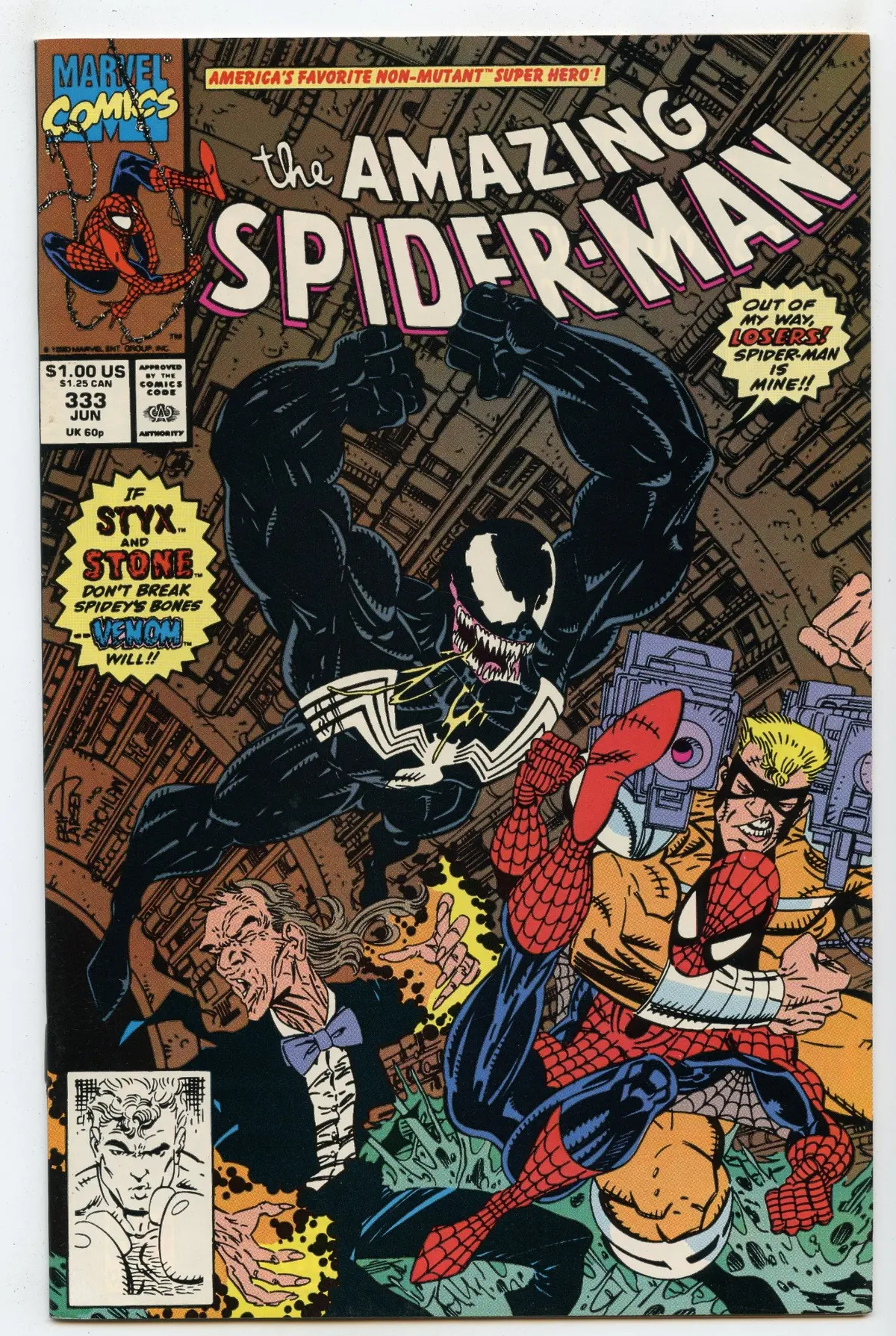 Amazing Spider-Man 333 (Jun 1990) Nm- (9.2) 1
