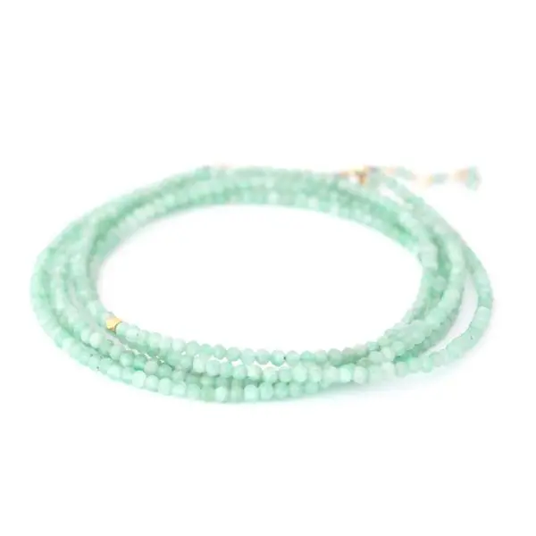 Amazonite Beaded Wrap Bracelet 1