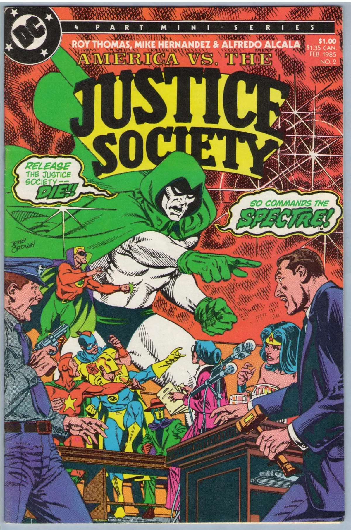 America Vs The Justice Society 2 (Feb 1985) Vf-Nm (9.0) 1