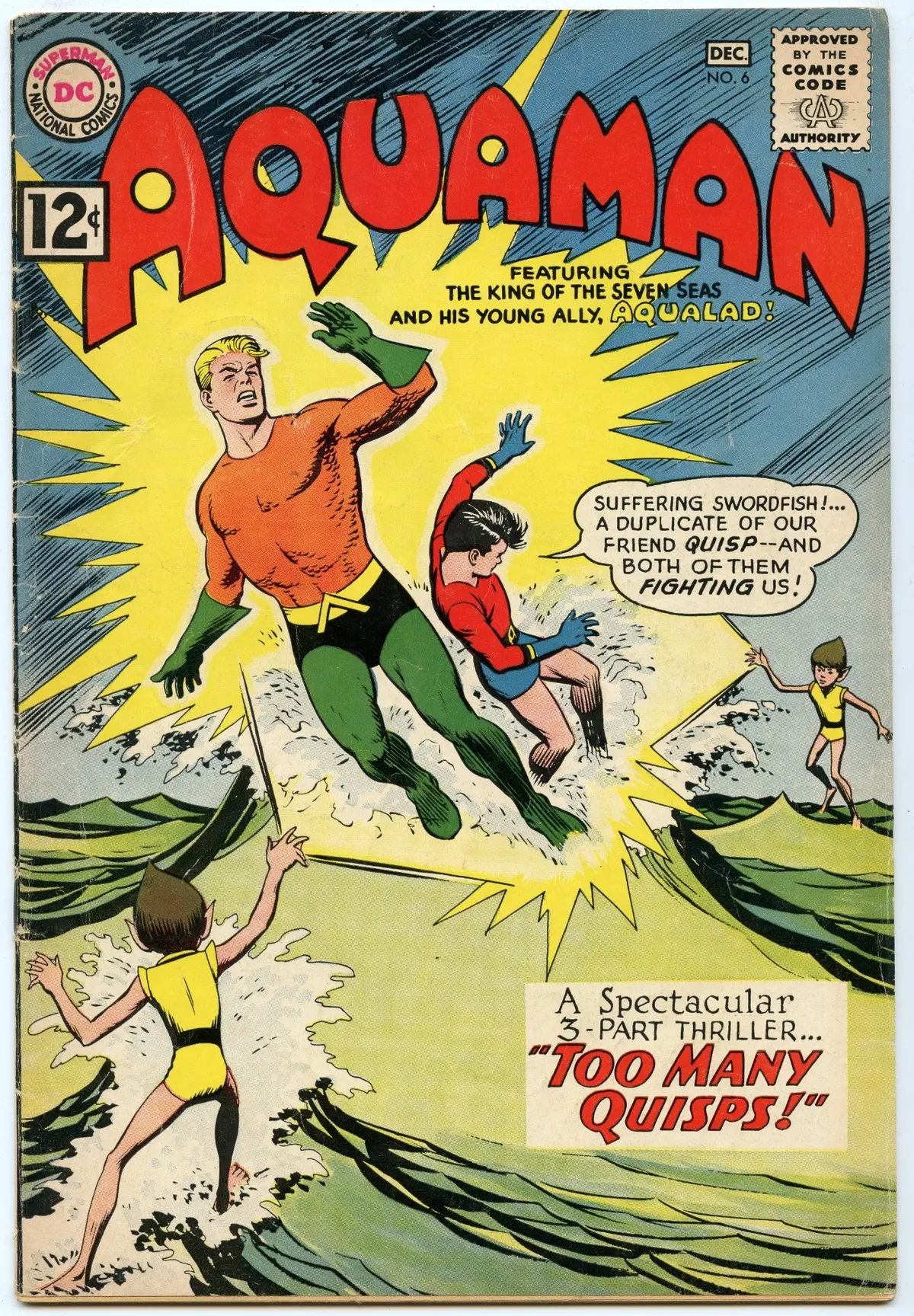 Aquaman 6 (Dec 1962) Vg (4.0) 1