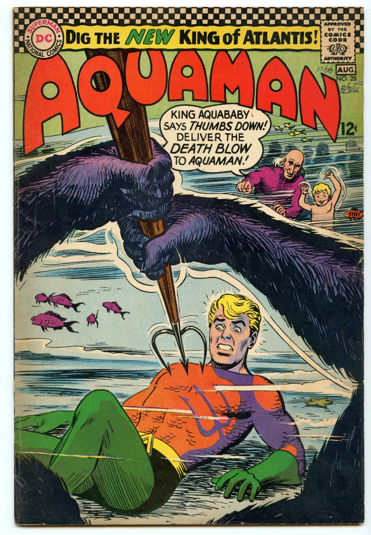 Aquaman 28 (Aug 1966) Vg (4.0) 1