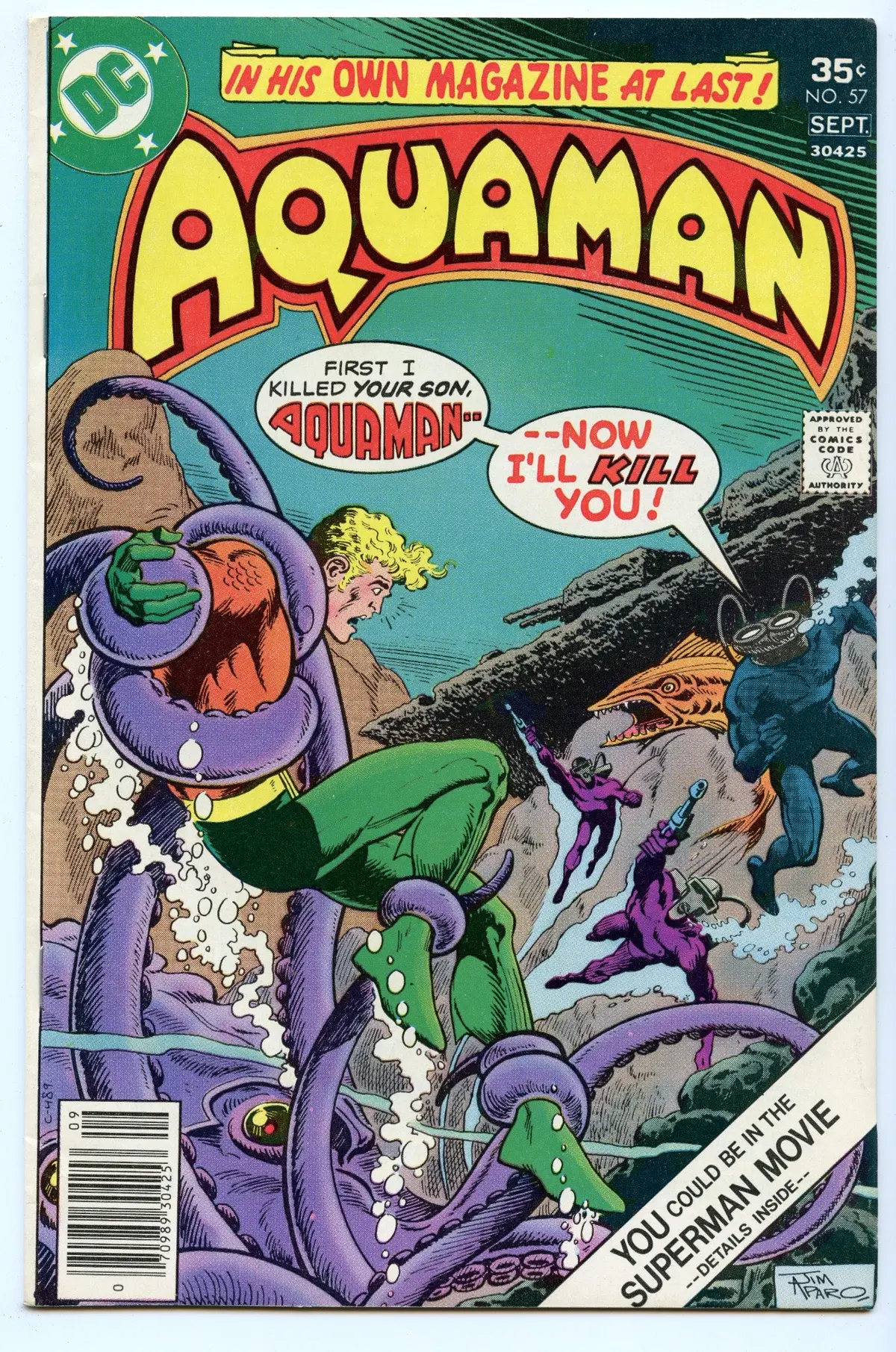 Aquaman 57 (Sep 1977) Vf/Nm  (9.0) 1