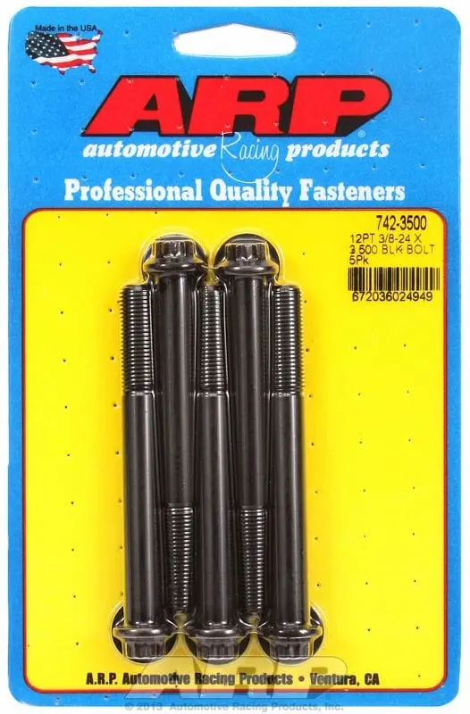 Ar742-3500 Five-Piece 12-Point Black Oxide Bolt Kit 1
