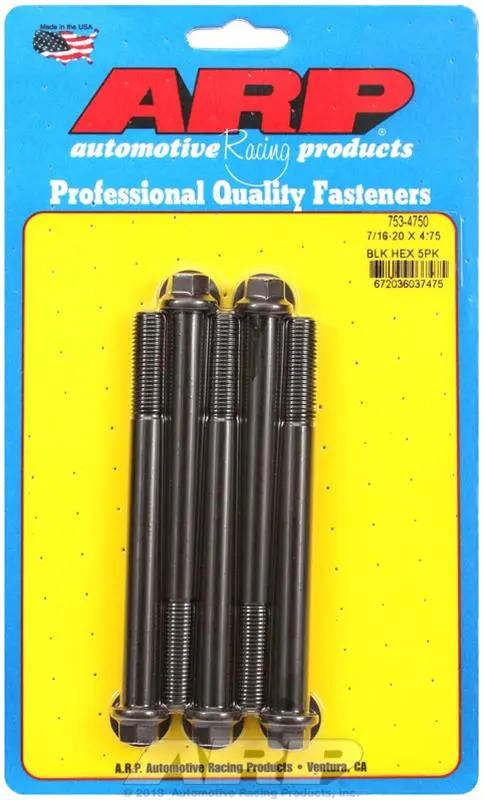 Arp Chromoly Steel Engine Bolts – High-Strength, Heat-Treated (753-4750) 1