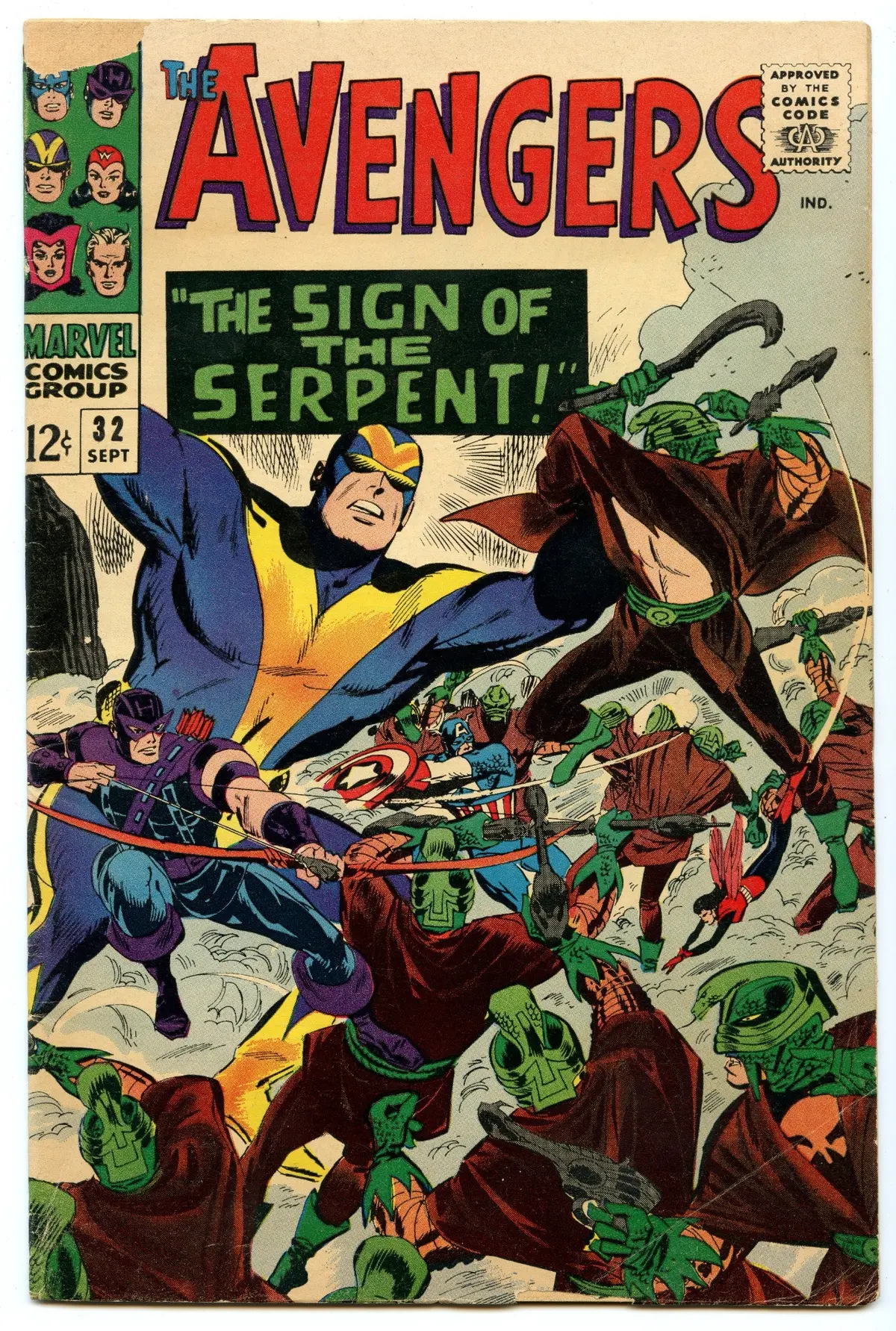 Avengers 32 (Sep 1966) Vg (4.0) 1