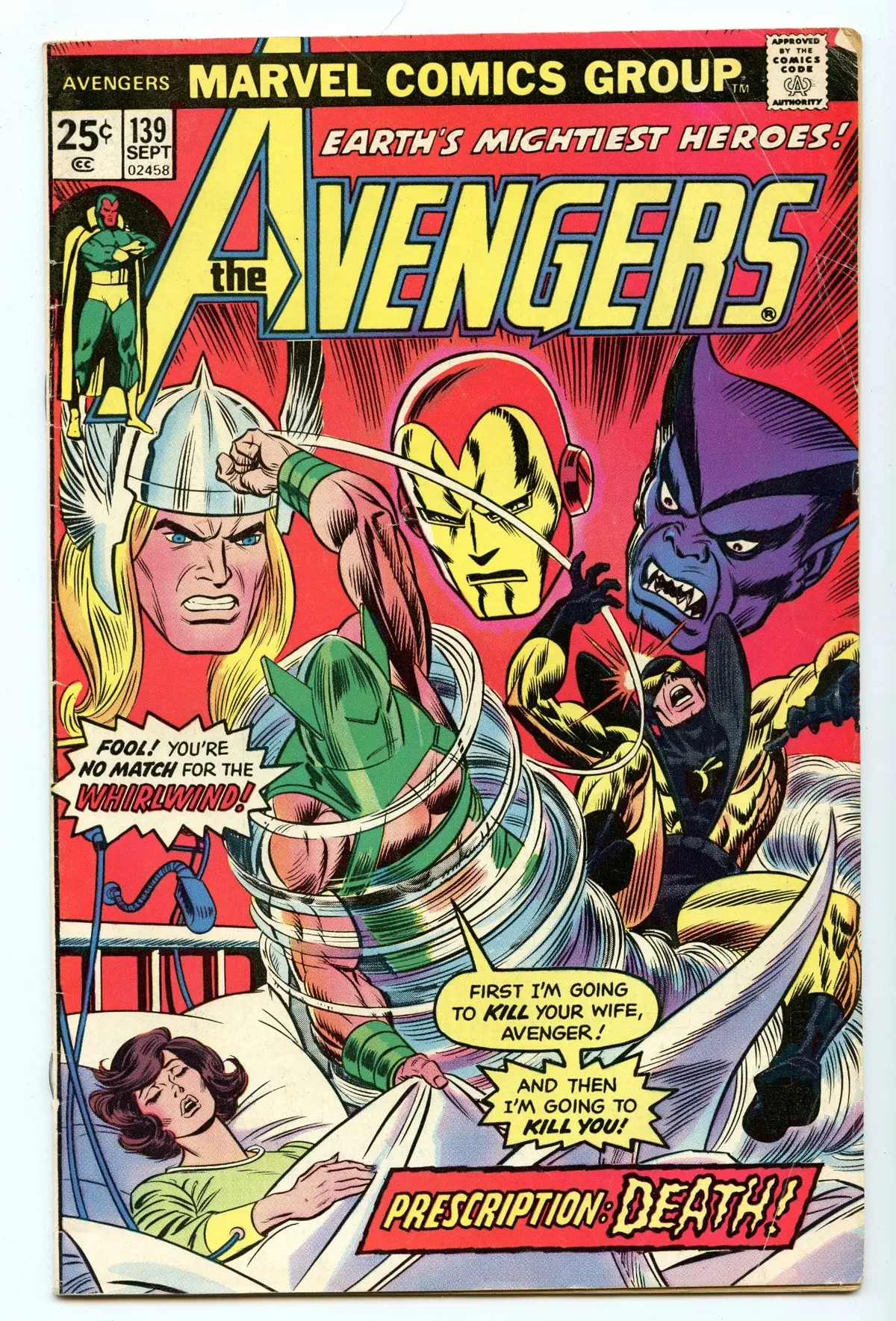 Avengers 139 (Sep 1975) Vg (4.0) 1