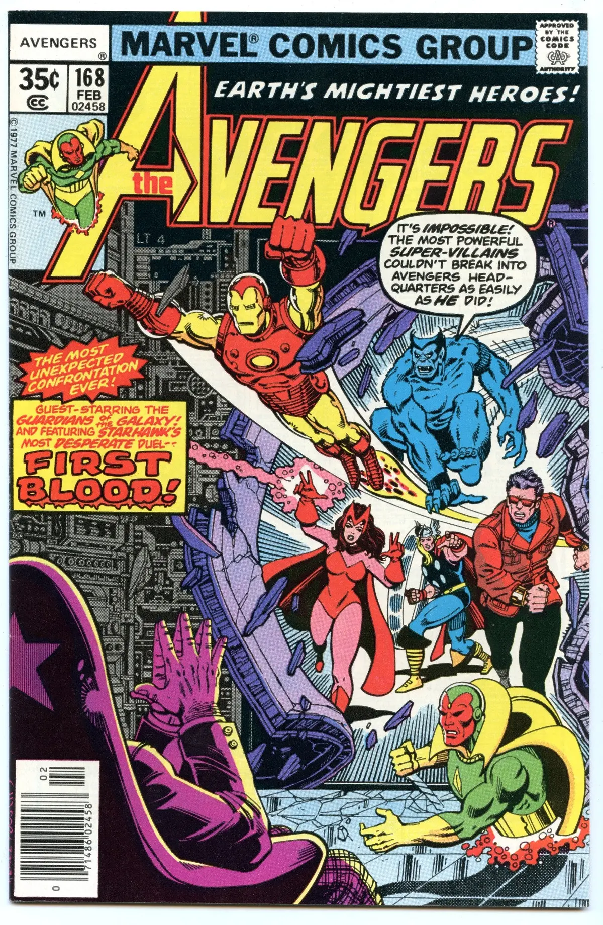 Avengers 168 (Feb 1978) Vf/Nm (9.0) 1
