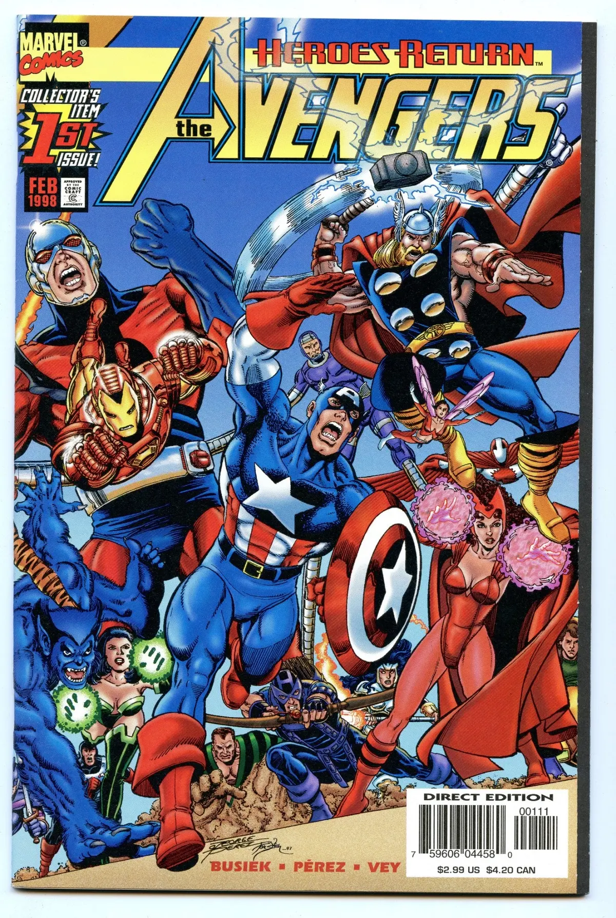 Avengers 1 (Feb 1998) Nm- (9.2) 1