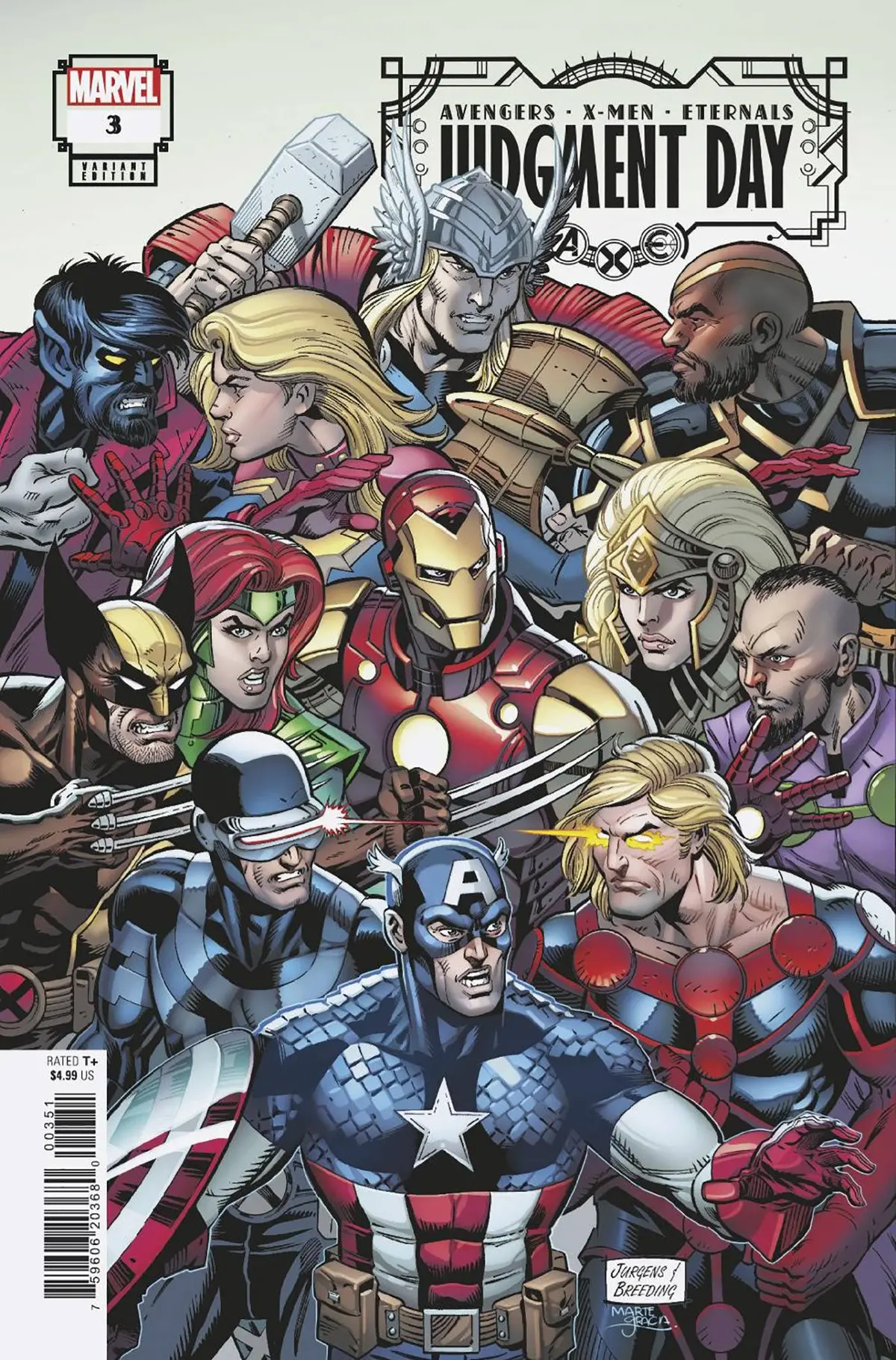 Axe Judgment Day #3 (Of 6) Jurgens Var 1
