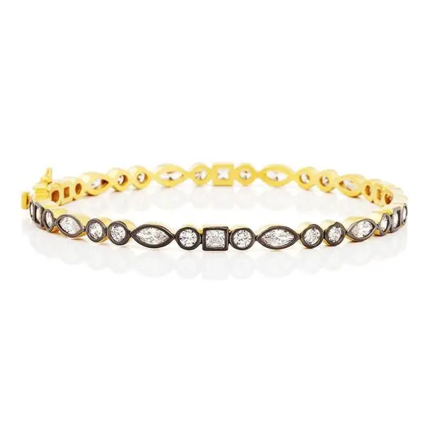 Frieda Rothman Signature Mixed Shape Bangle 1