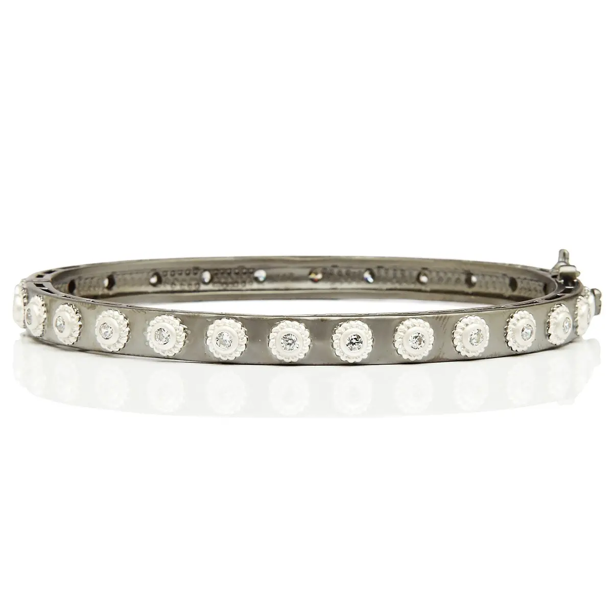 Frieda Rothman Studded Eternity Hinge Bangle 1