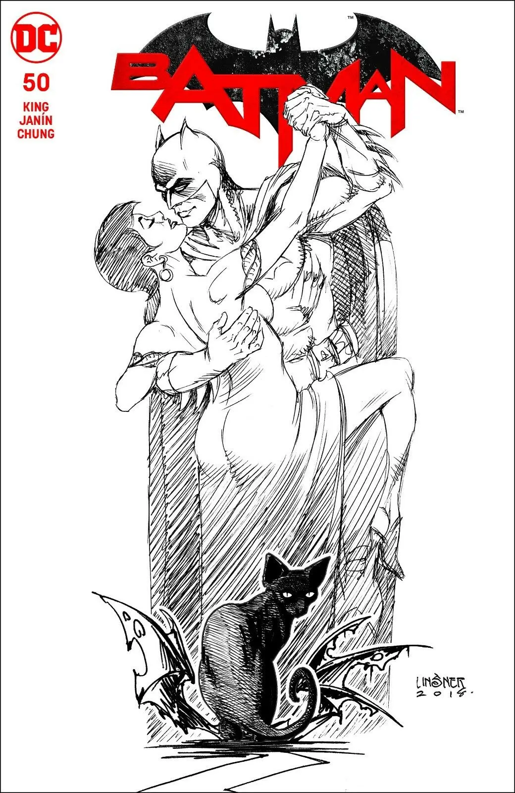 Batman #50 Linsner B&W Variant 1