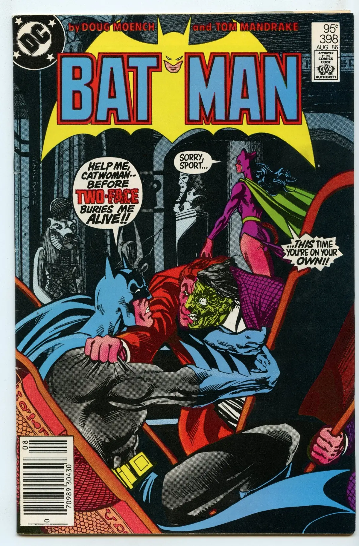Batman 398 (Aug 1986) Fi/Vf (7.0)  - Cdn Price Variant 1