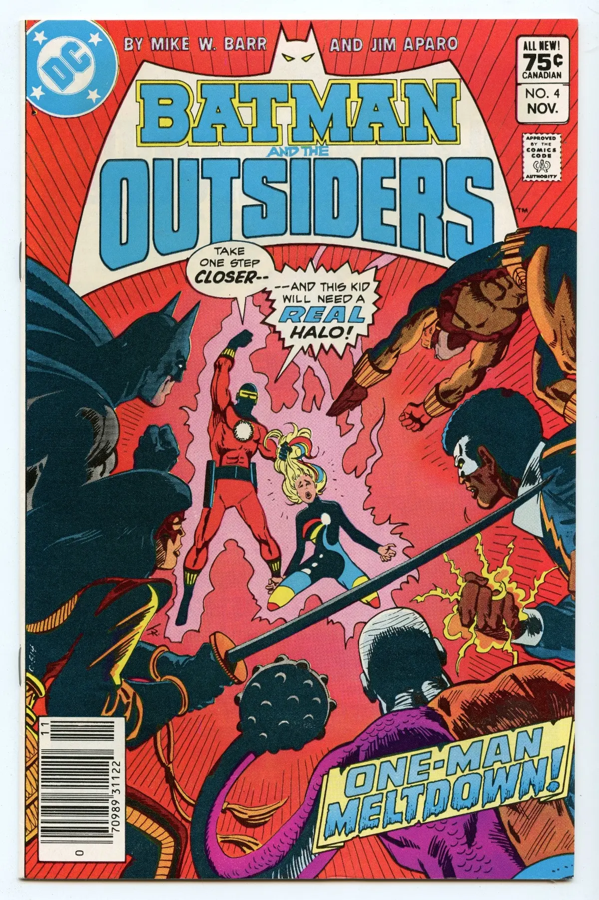 Batman And The Outsiders 4 (Nov 1983) Nm- (9.2) - Cdn Price Variant 1