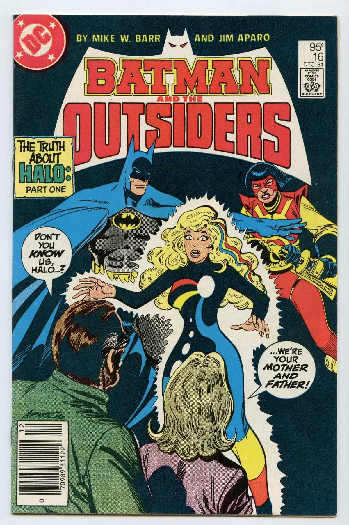 Batman And The Outsiders 16 (Dec 1984) Nm- (9.2) - Cdn Price Variant 1
