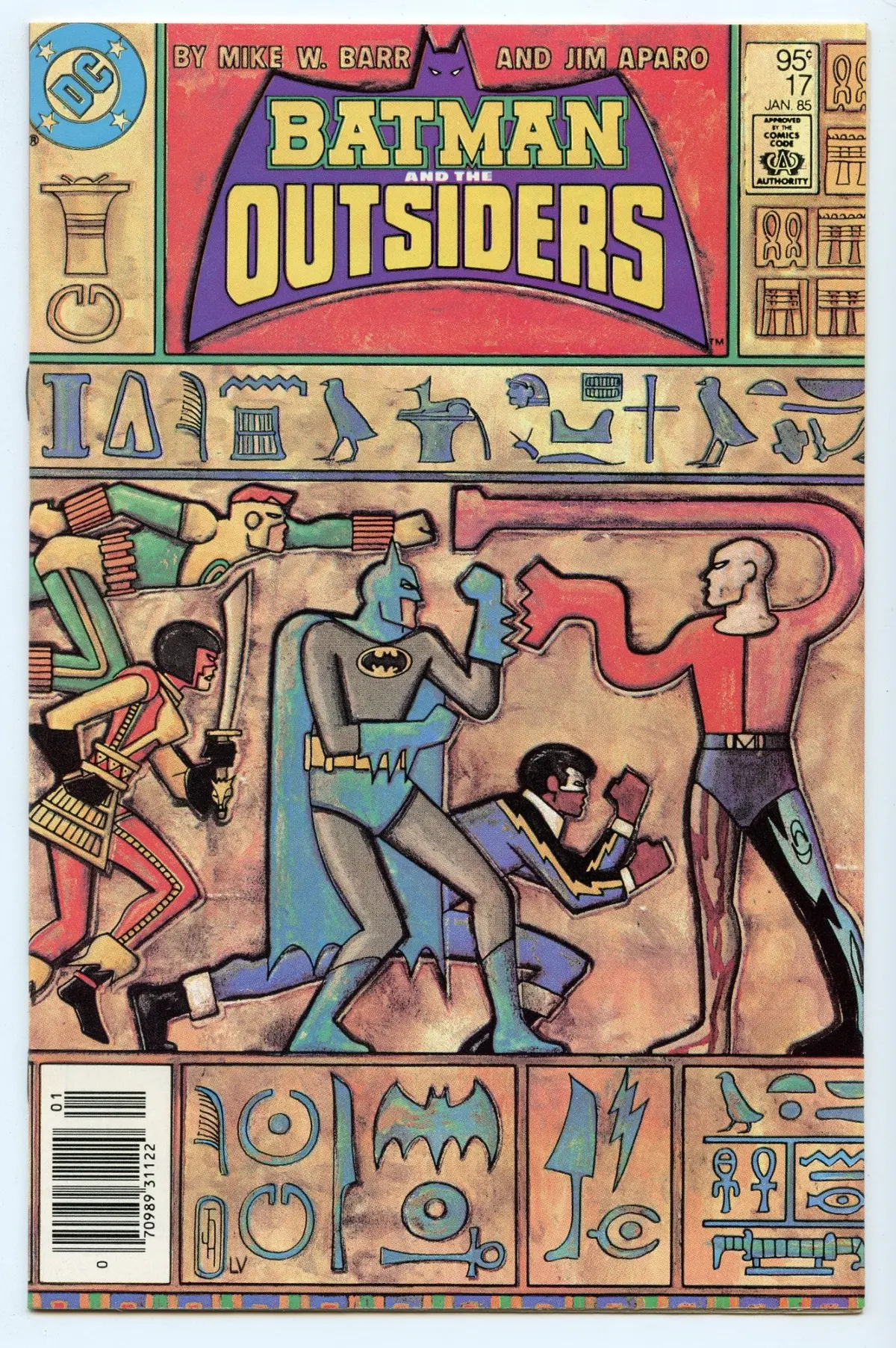 Batman And The Outsiders 17 (Jan 1985) Nm- (9.2) - Cdn Price Variant 1