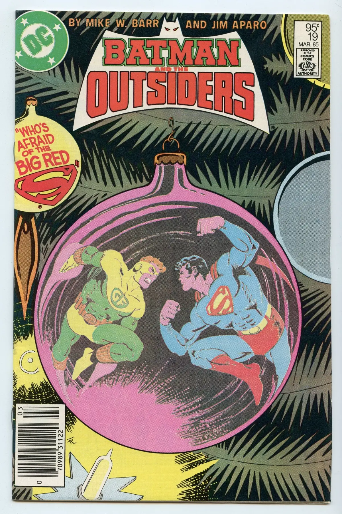 Batman And The Outsiders 19 (Feb 1985) Nm- (9.2) - Cdn Price Variant 1