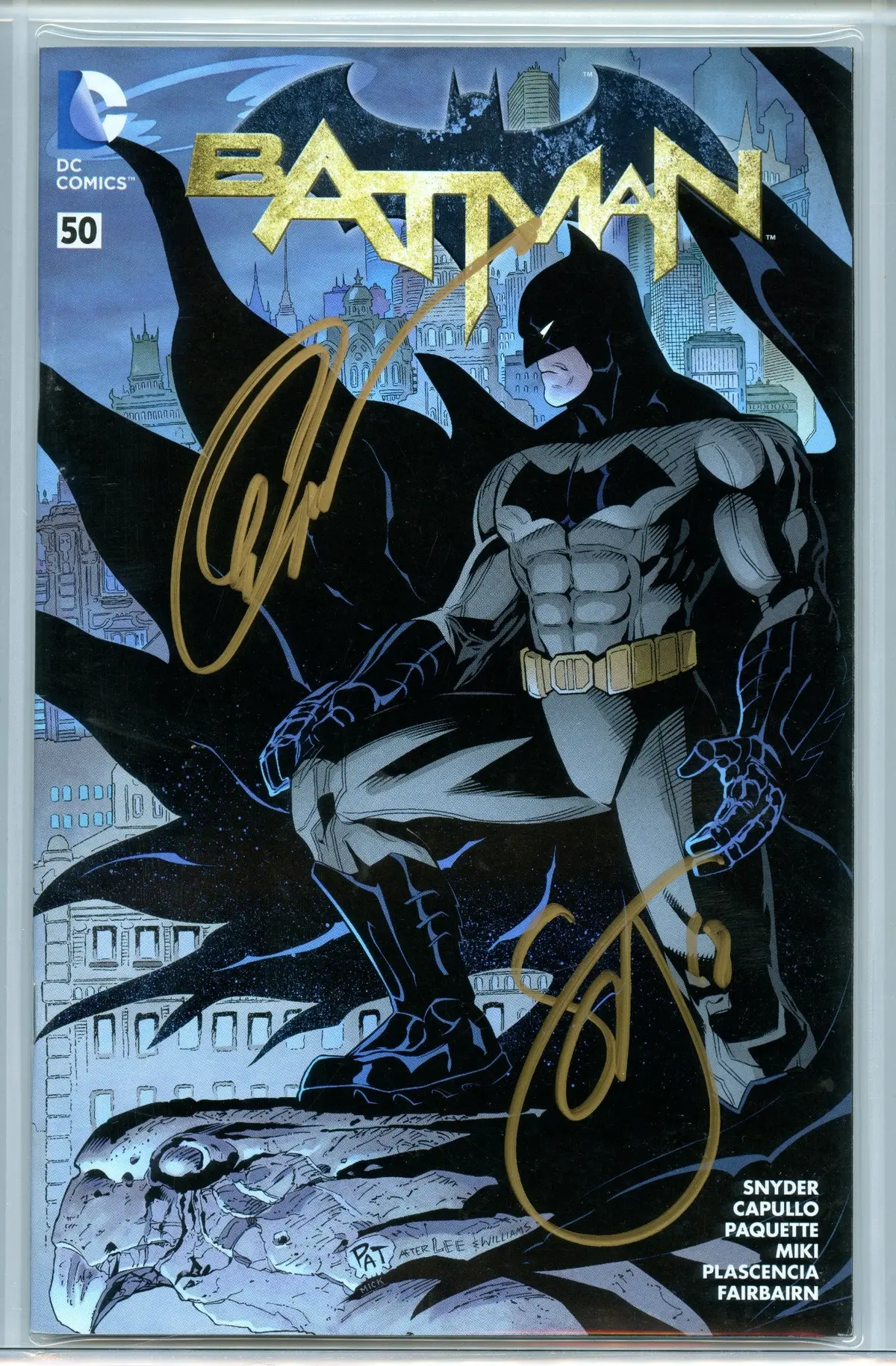 Batman V2 50 (May 2016) Ww Comiccon Cbcs (8.0) - Signed By Capullo & Snyder 2
