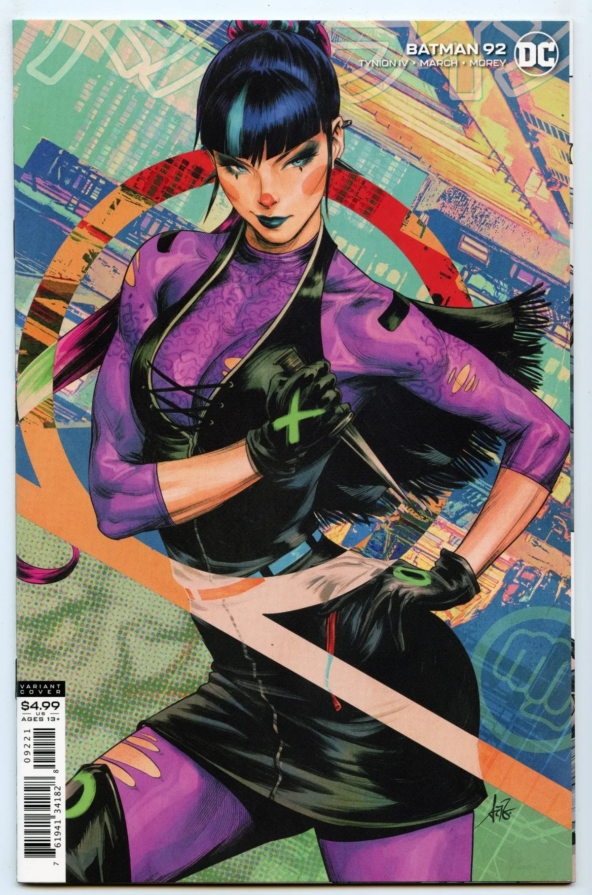 Batman V3 92 (Jun 2020) Nm- (9.2) - Lau Variant Punchline Cover 1