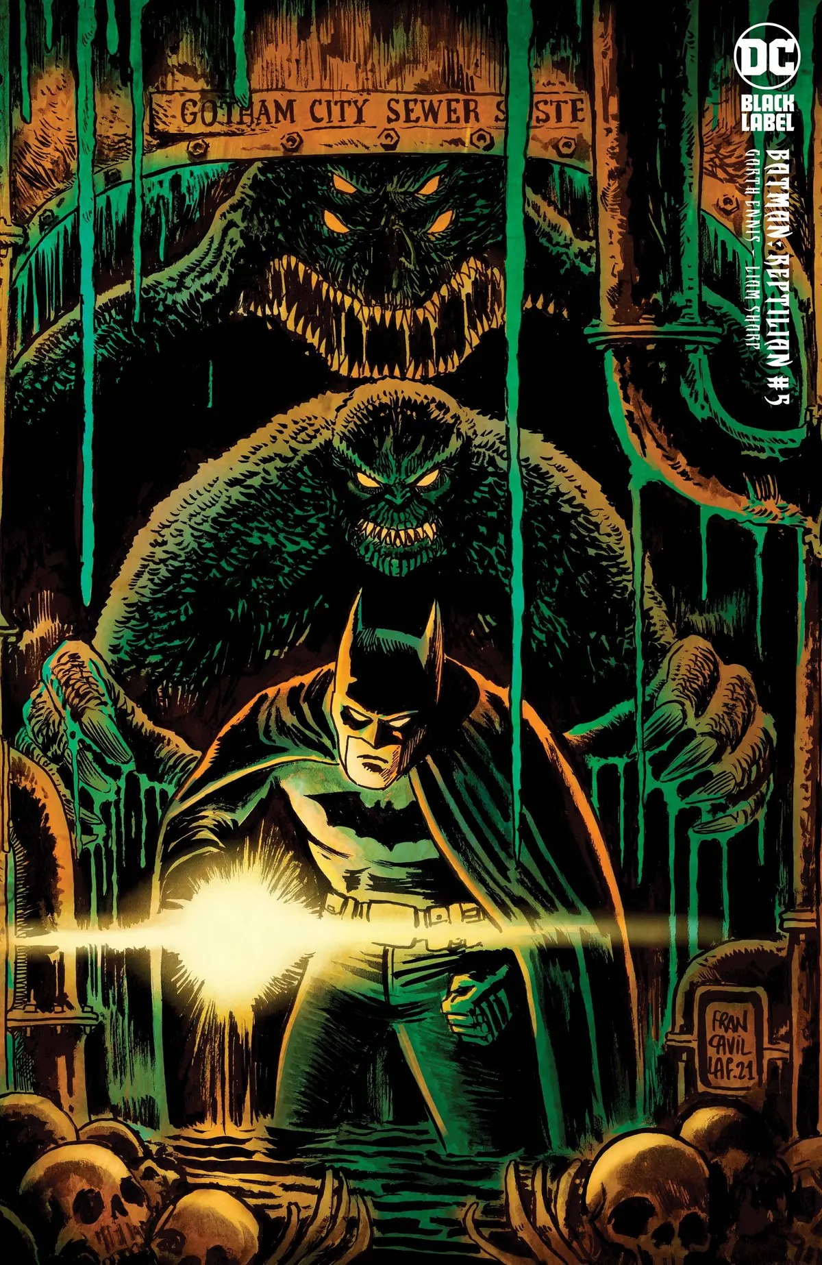 Batman Reptilian #5 (Of 6) Cvr C Inc 1:25 Francesco Var (Mr) 1