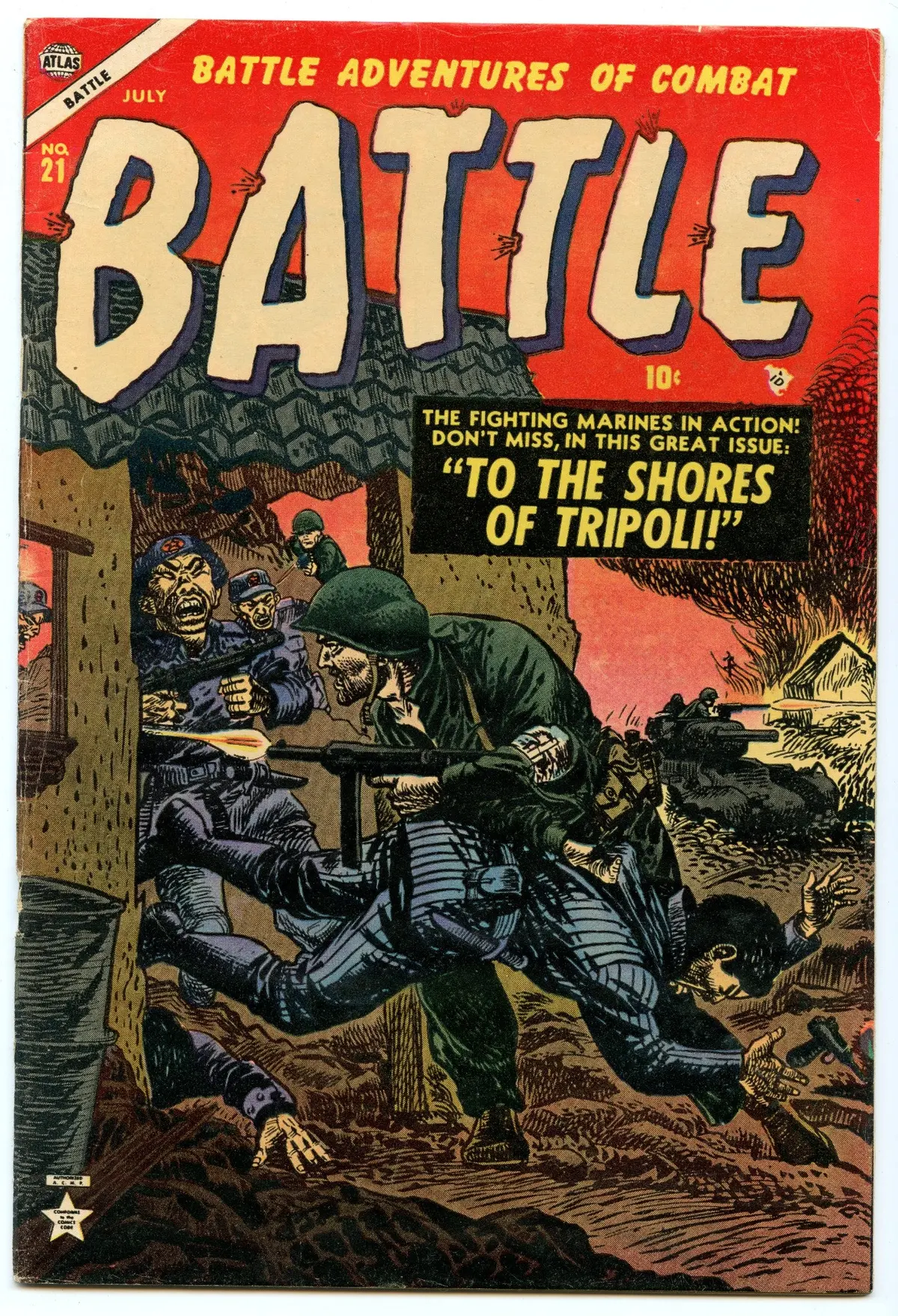 Battle 21 (Jul 1953) Vg+ (4.5) 1
