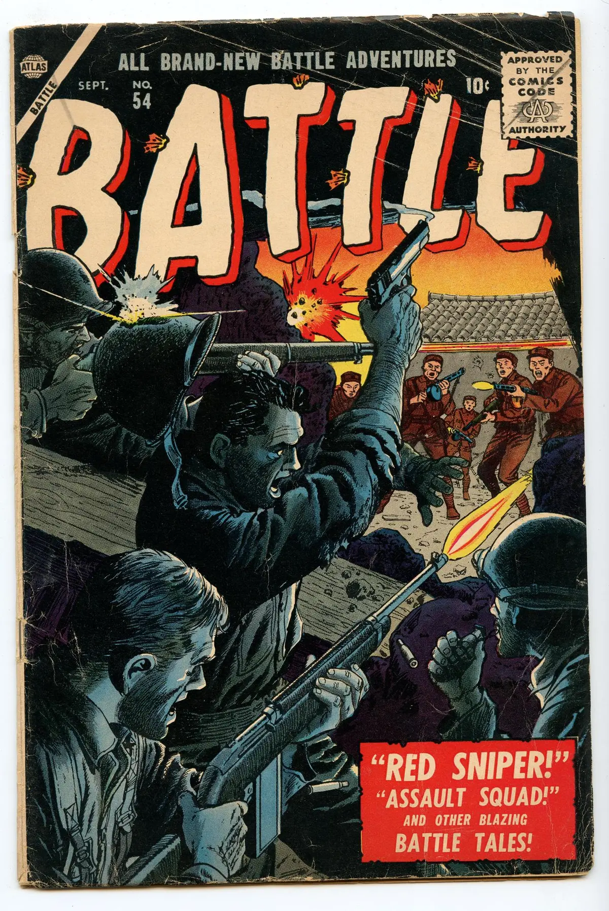 Battle 54 (Sep 1957) Vg (4.0) 1