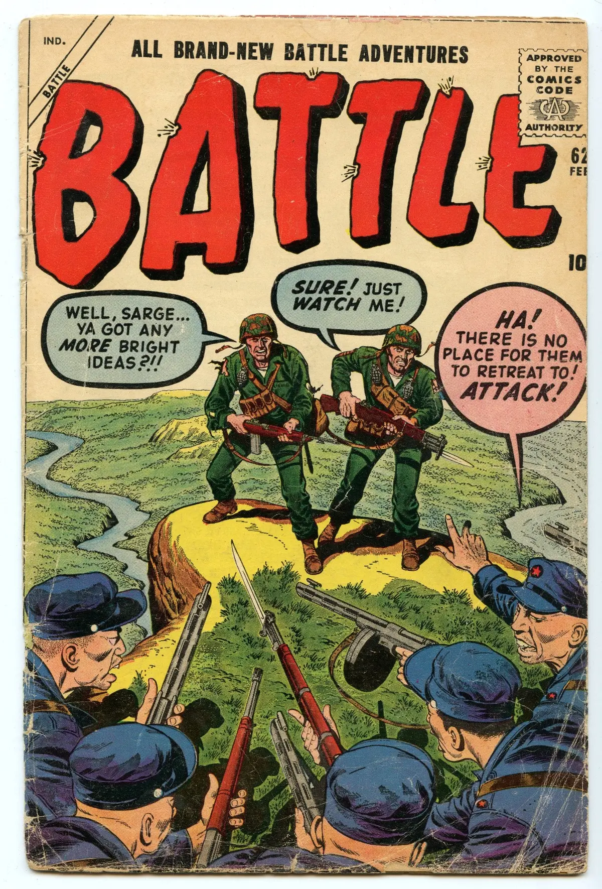 Battle 62 (Feb 1959) Gd/Vg (3.0) 1