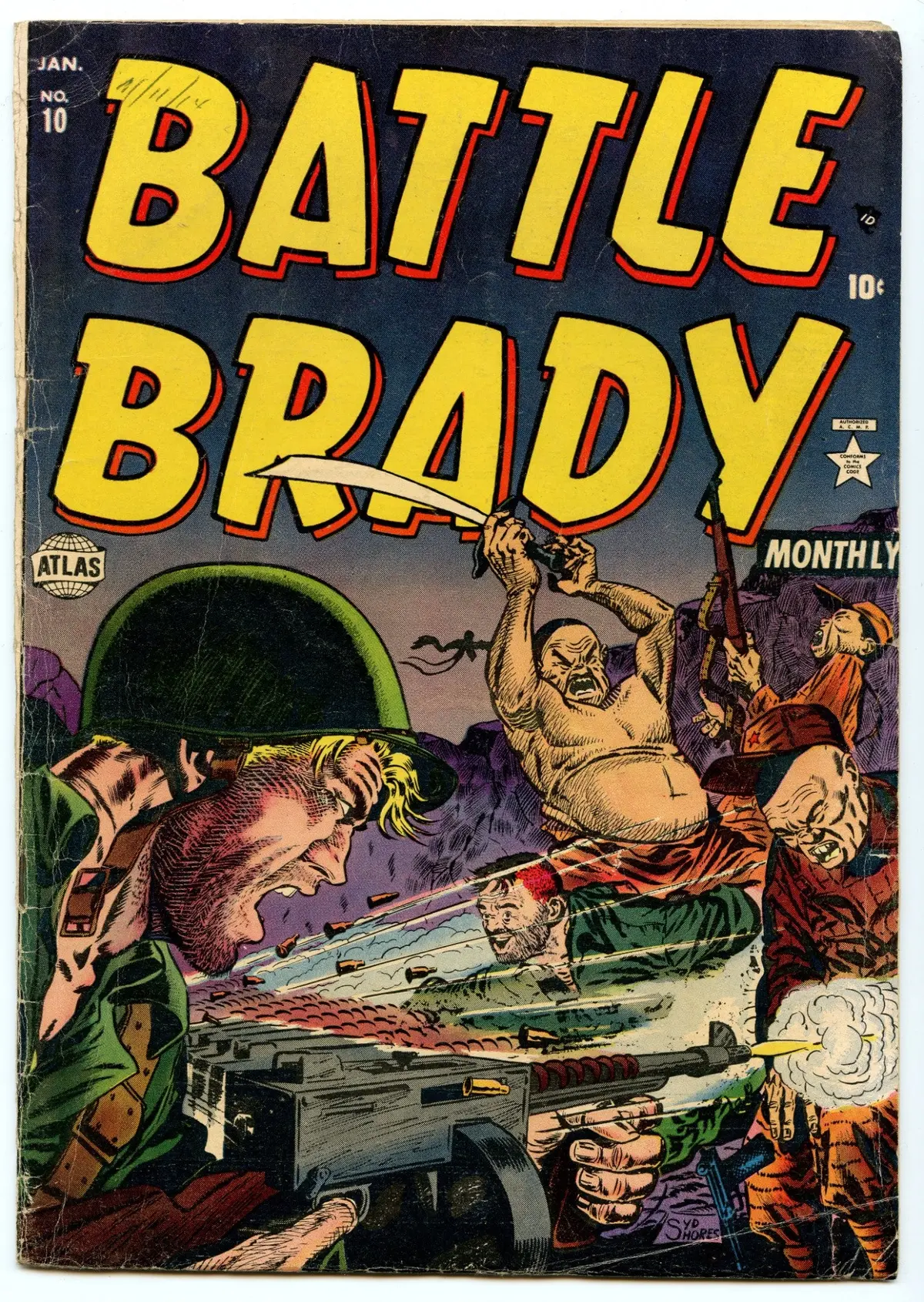 Battle Brady 10 (Jan 1953) Vg- (3.5) 1