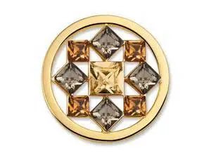 Bella Champagne Charm With Swarovski Crystal Elements 1