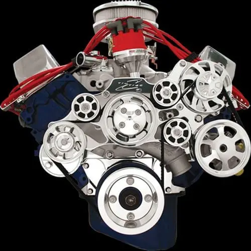 Billet Specialties Tru Trac Serpentine Drive System With Air Conditioning Compatibility 1