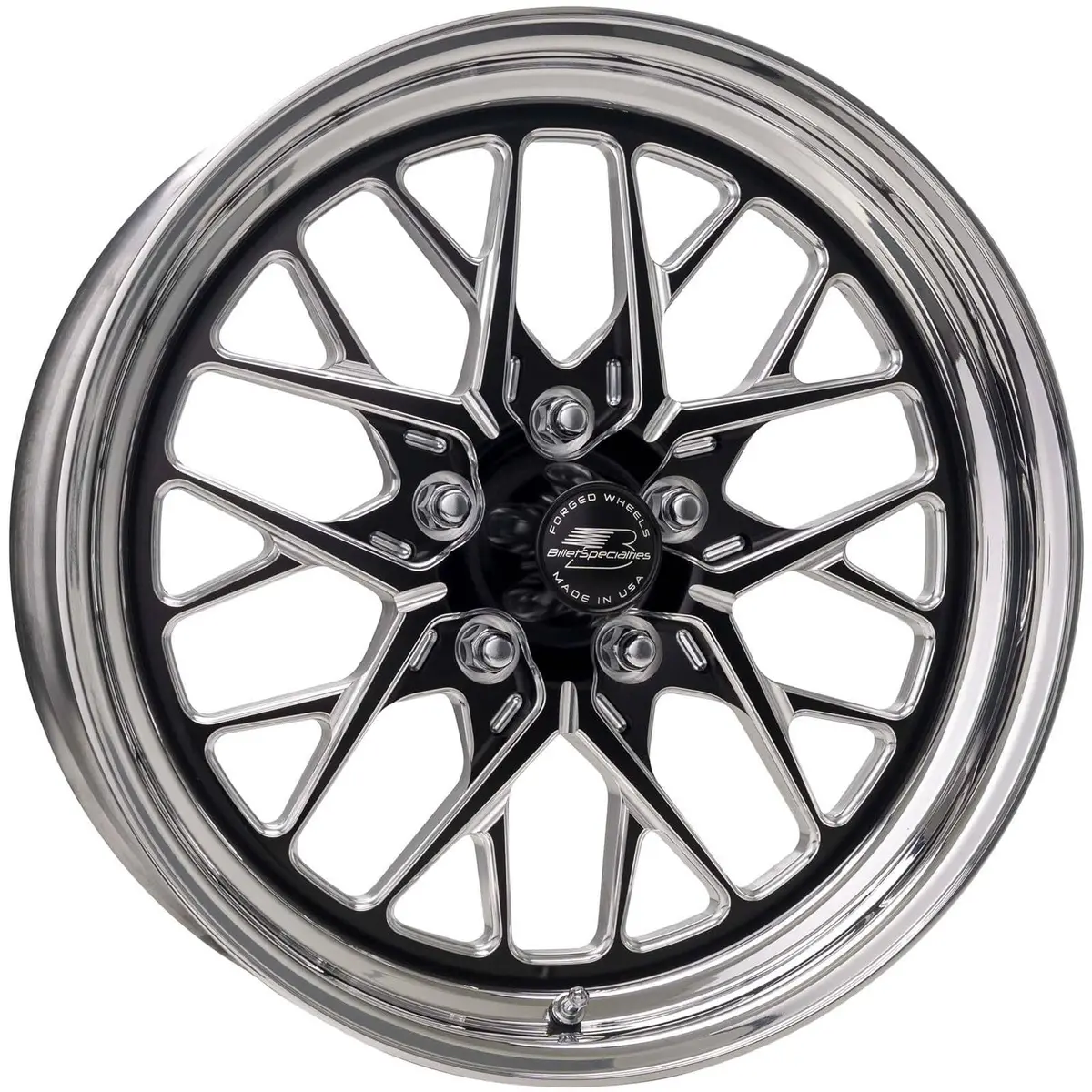 Billet Specialties Rsfb78501225N 18X12" Rear Drag Wheel – 5X5" Bolt Circle 1