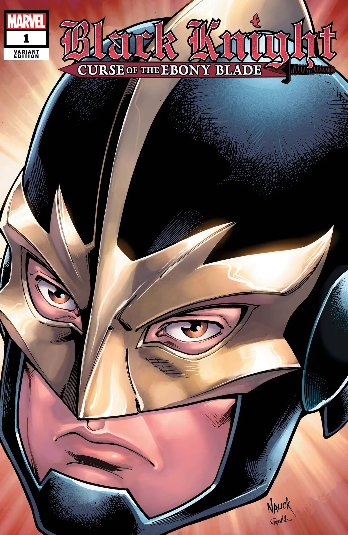 Black Knight Curse Ebony Blade #1 (Of 5) Nauck Headshot Var 1