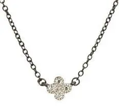 Freida Rothman Lady's Sterling Silver Mini Clover Necklace 1