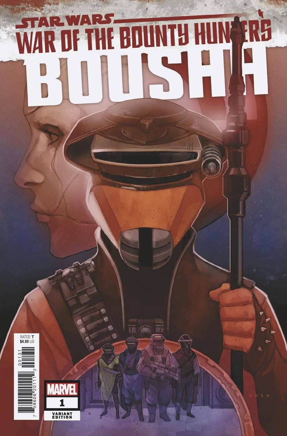 Star Wars War Bounty Hunters Boushh #1 Noto Var 1