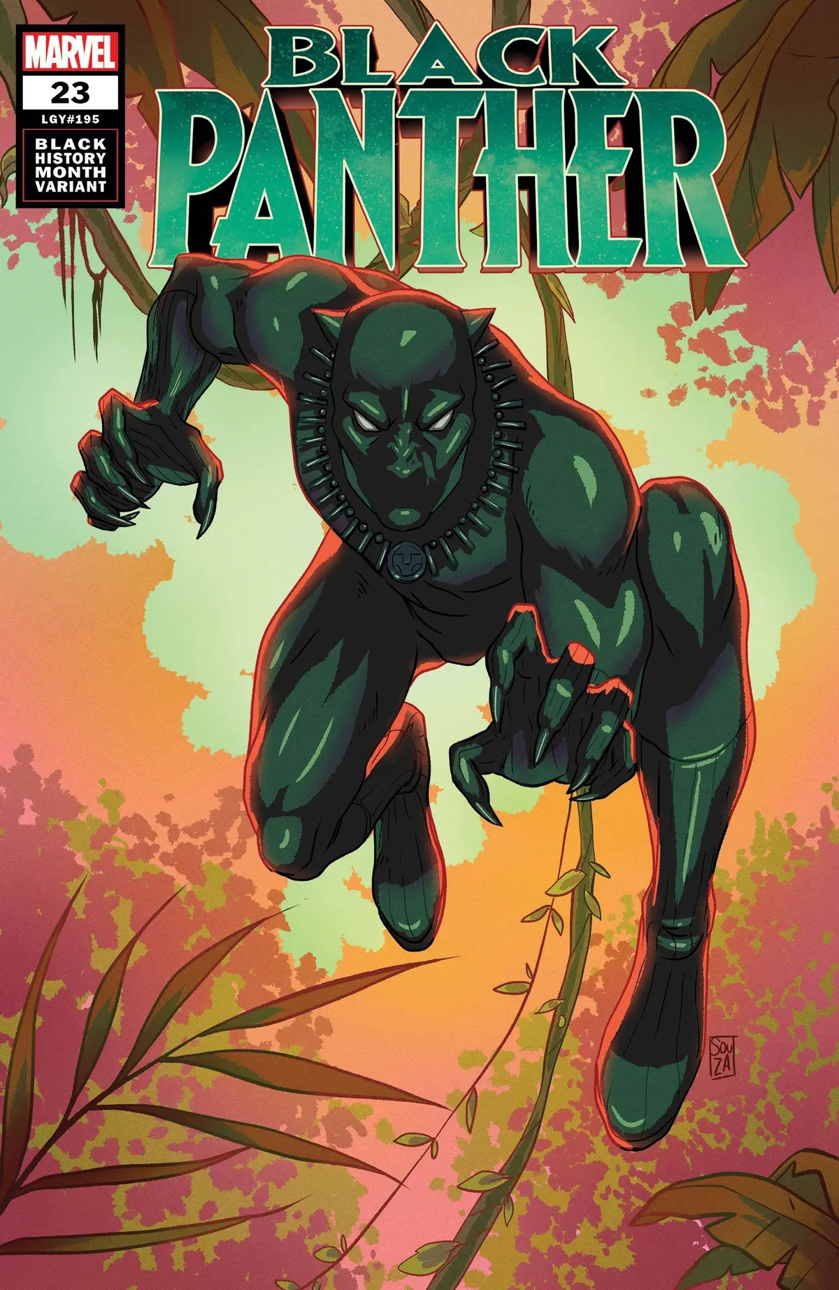 Black Panther #23 Souza Black Panther Black History Var 1