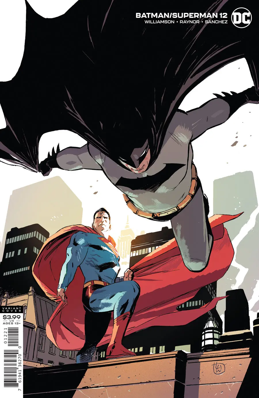 Batman Superman #12 Card Stock Mark Brooks  Var Ed 1