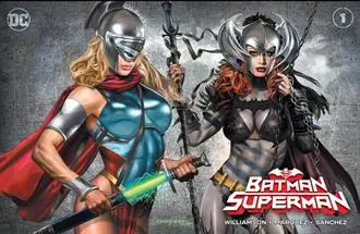 Batman Superman #1 Horn Horizontal Variant 1