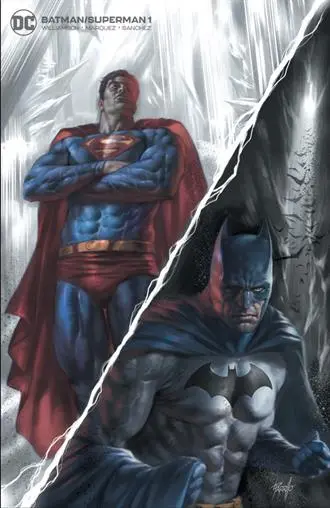 Batman Superman #1 Parrillo B&W Variant 1