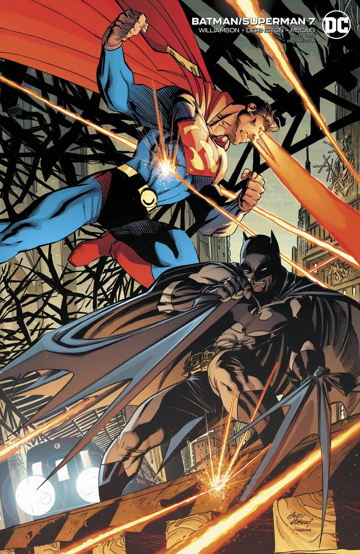 Batman Superman #7 Card Stock Andy Kubert Var Ed 1