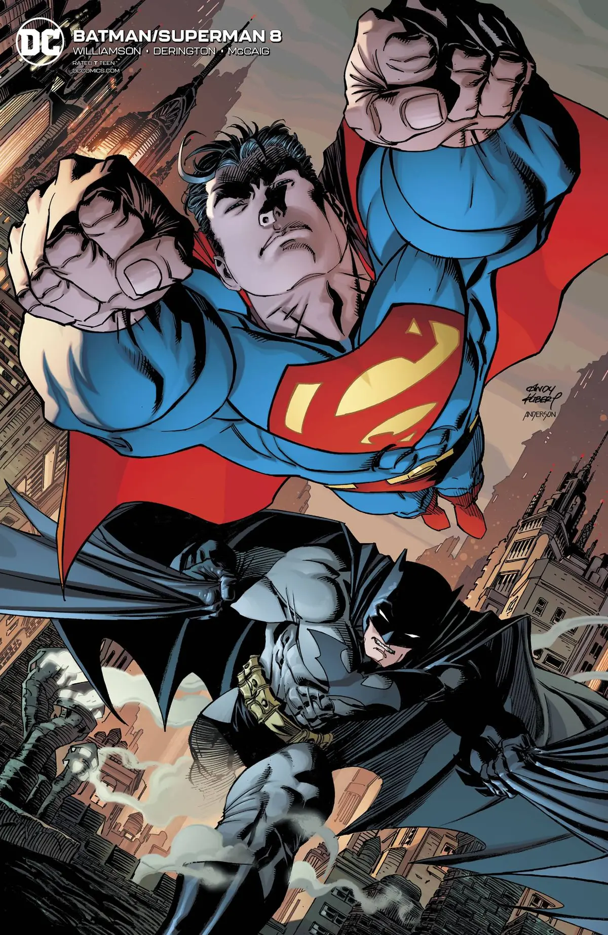 Batman Superman #8 Card Stock Andy Kubert Var Ed 1