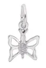 Sterling Silver Butterfly Charm 1