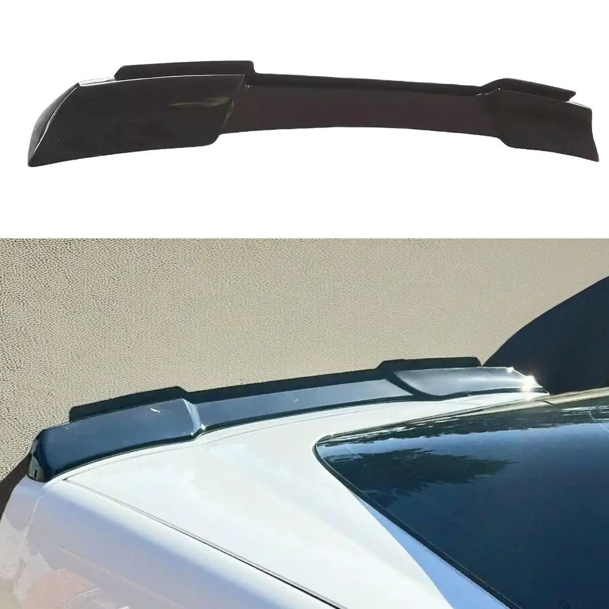 Fit 2005-2013 Chevrolet Corvette C6 Zr1 Style Extended Rear Spoiler Wing With Removable Gurney Flap 1
