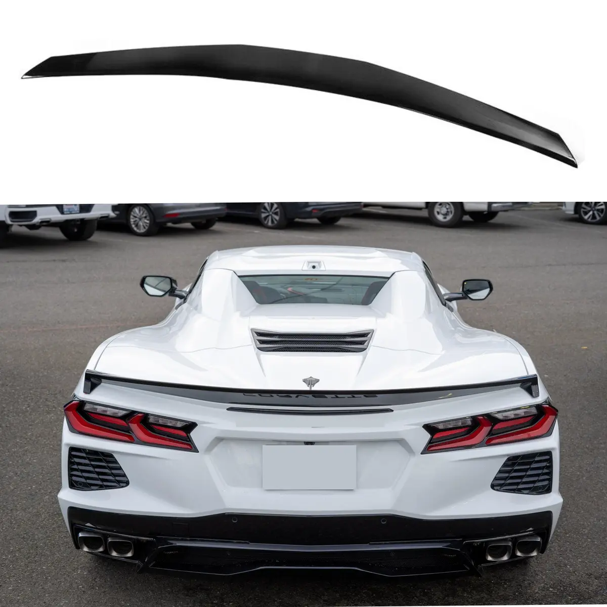 2020+ Chevrolet Corvette C8 - Z51 Style Ducktail Rear Trunk Spoiler 1